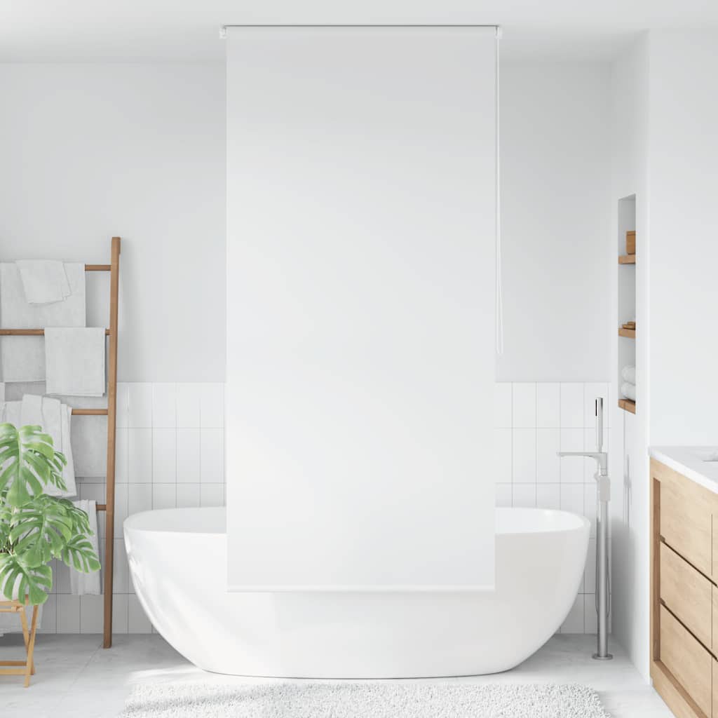 vidaXL Tenda a Rullo per Doccia 120x240 cm Bianco - Image 1 of 9