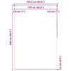 vidaXL Tenda a Rullo per Doccia 160x240 cm Bianco - Image 9 of 9