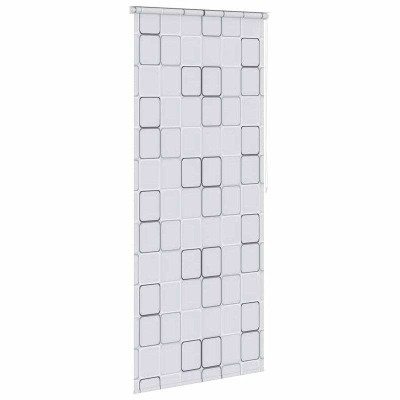 vidaXL Tenda a Rullo per Doccia EVA Quadrati 100x240 cm Bianco - Image 7 of 27