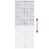vidaXL Tenda a Rullo per Doccia EVA Quadrati 100x240 cm Bianco - Image 10 of 27