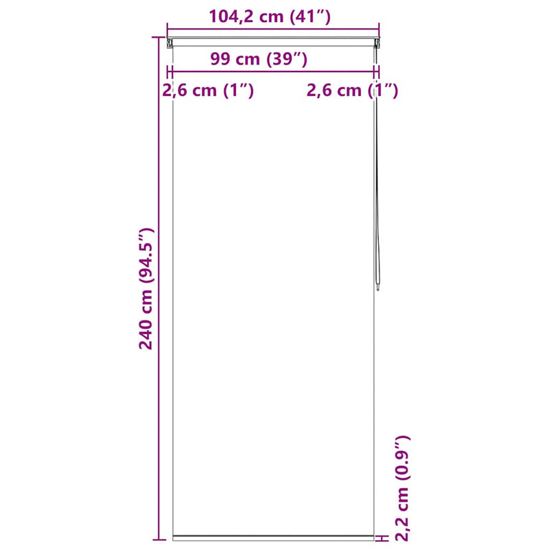 vidaXL Tenda a Rullo per Doccia EVA Quadrati 100x240 cm Bianco - Image 27 of 27
