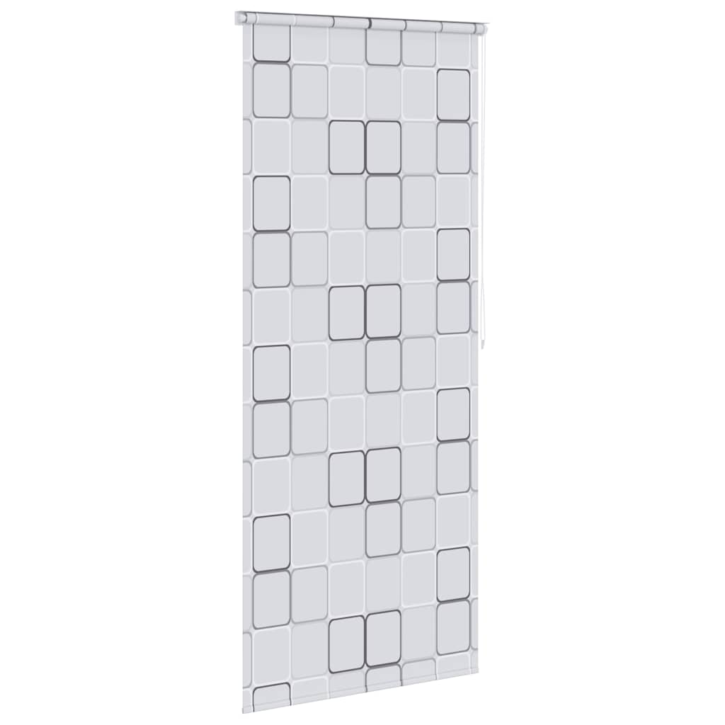 Tenda a Rullo per Doccia vidaXL 120x240 cm, Design a Quadrati - Image 9 of 27