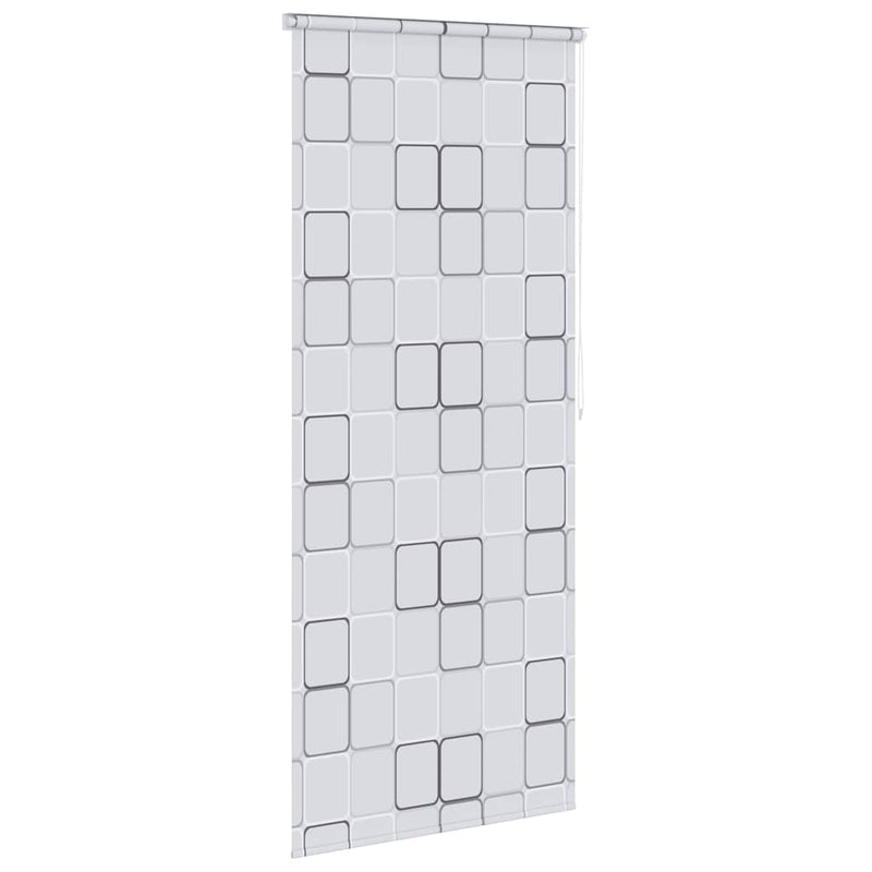 Tenda a Rullo per Doccia vidaXL 120x240 cm, Design a Quadrati - Image 9 of 27