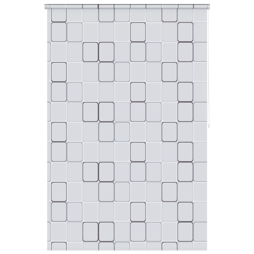 vidaXL Tenda a Rullo per Doccia EVA Quadrati 100x240 cm Bianco - Image 4 of 27