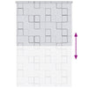 Tenda a Rullo per Doccia vidaXL 120x240 cm, Design a Quadrati - Image 12 of 27