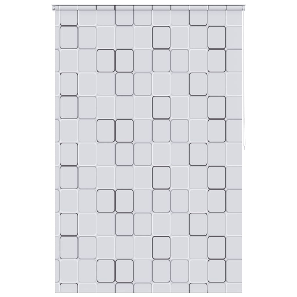 Tenda a Rullo per Doccia vidaXL 120x240 cm, Design a Quadrati - Image 8 of 27
