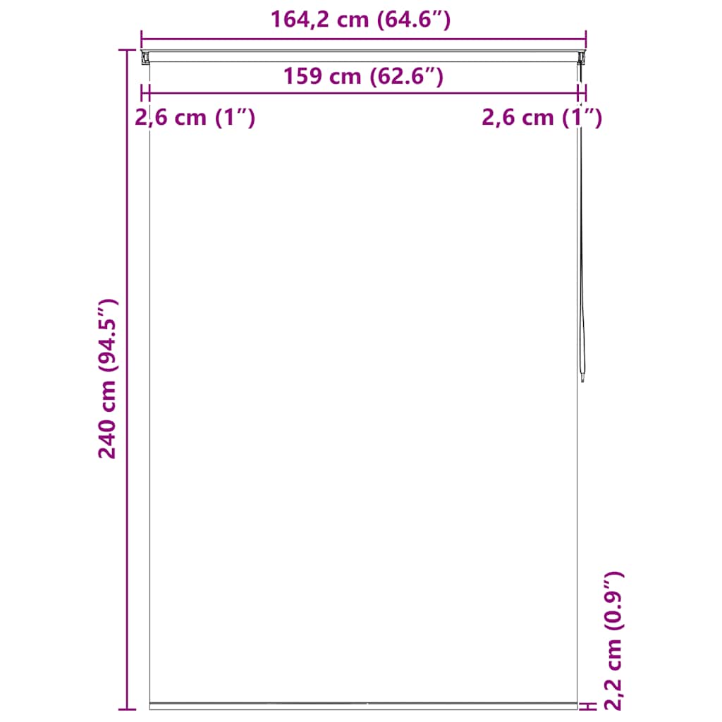 vidaXL Tenda a Rullo per Doccia EVA Quadrati 100x240 cm Bianco - Image 25 of 27
