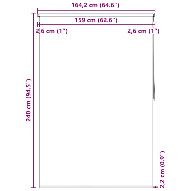 vidaXL Tenda a Rullo per Doccia EVA Quadrati 100x240 cm Bianco - Image 25 of 27
