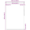 vidaXL Tenda a Rullo per Doccia 160x240 cm Quadrati - Image 9 of 9