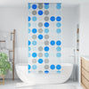 vidaXL Tenda a Rullo per Doccia in EVA 80x240 cm Multicolore con Motivo a Cerchi - Image 1 of 9