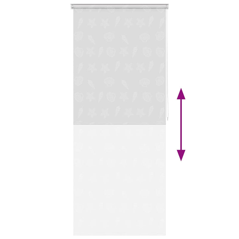 vidaXL Tenda a Rullo per Doccia 100x240 cm Stella Marina - Image 4 of 9