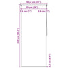 vidaXL Tenda a Rullo per Doccia 100x240 cm Stella Marina - Image 9 of 9