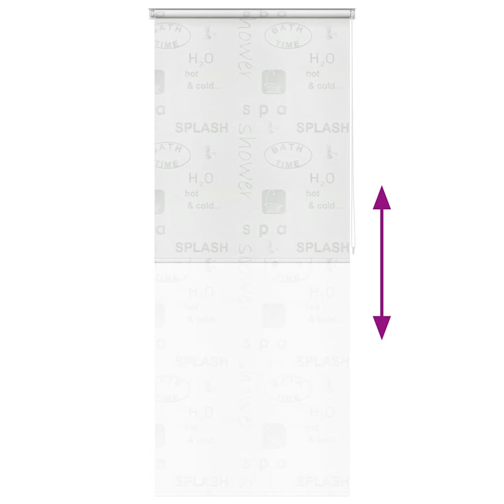 vidaXL Tenda a Rullo per Doccia 120x240 cm Schizzi - Image 4 of 9