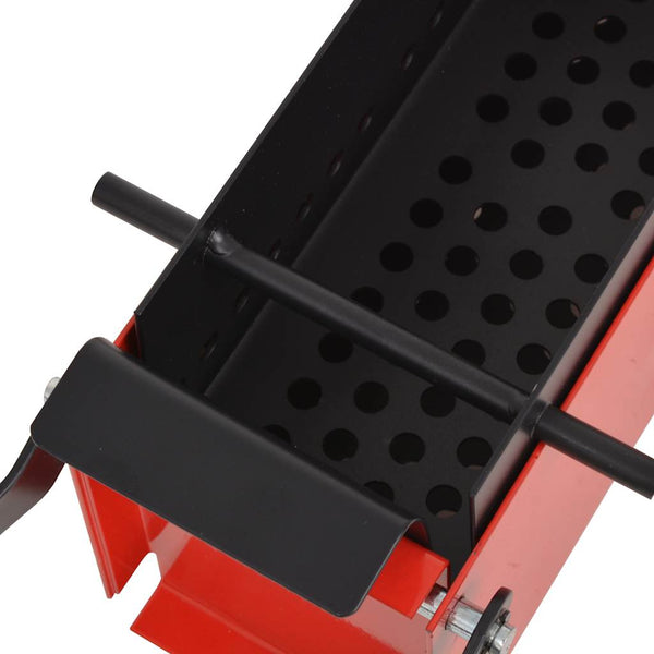 Compattatore di Carta in Acciaio 34x14x14 cm Nero e Rosso - immagine 2 | SolPatio