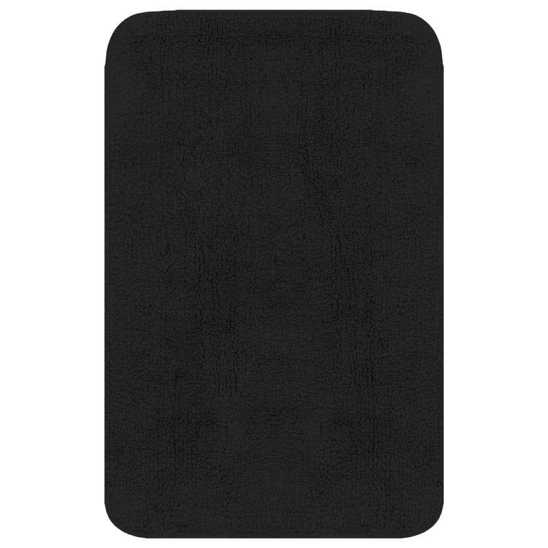 vidaXL Set Tappetini per Bagno 2 pz in Tessuto Antracite - Image 1 of 3