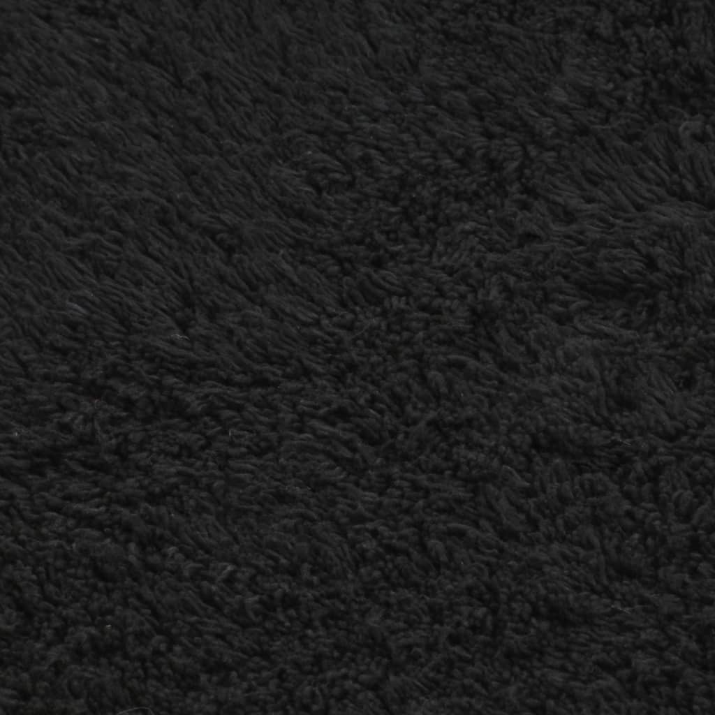 vidaXL Set Tappetini per Bagno 2 pz in Tessuto Antracite - Image 3 of 3