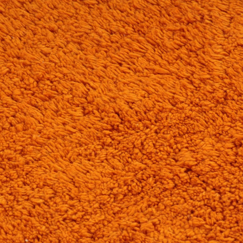vidaXL Set Tappetini per Bagno 2 pz in Tessuto Arancione - Image 3 of 3