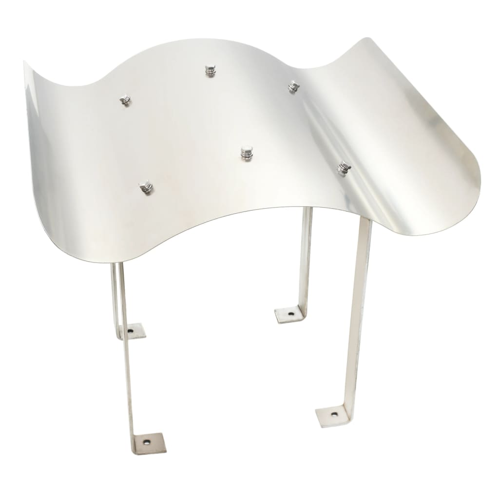 vidaXL Sombrerete para Chimenea de Acero Inoxidable 50 x 50 x 37 cm Plateado - Image 1 of 24