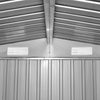 vidaXL Galvanized Steel Garden Shed 257x298x178 cm Grey - Image 8 of 10