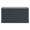Caseta de Jardín vidaXL de Acero Galvanizado 257x298x178 cm Antracita - Image 4 of 10