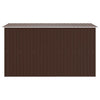 Casetta da Giardino in Acciaio Zincato 257x298x178 cm Marrone - immagine 3 | SolPatio - Image 3 of 7