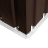 Casetta da Giardino in Acciaio Zincato 257x298x178 cm Marrone - immagine 5 | SolPatio - Image 5 of 7