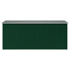 vidaXL Galvanized Steel Garden Shed 257x392x181 cm Green - Image 4 of 8