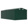 vidaXL Garden Shed Galvanised Steel 257x489x181 cm Green - Image 5 of 8