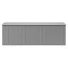 vidaXL Galvanized Steel Garden Shed, 257x489x181 cm, Grey - Image 4 of 8