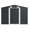vidaXL Casetta da Giardino 257x489x181 cm in Metallo Antracite - Image 3 of 8