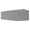 vidaXL Galvanized Steel Garden Shed, 257x580x181 cm, Grey - Image 5 of 8