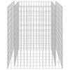 vidaXL Gabbione Letto Rialzato in Acciaio Zincato 90x90x100 cm - Image 2 of 6