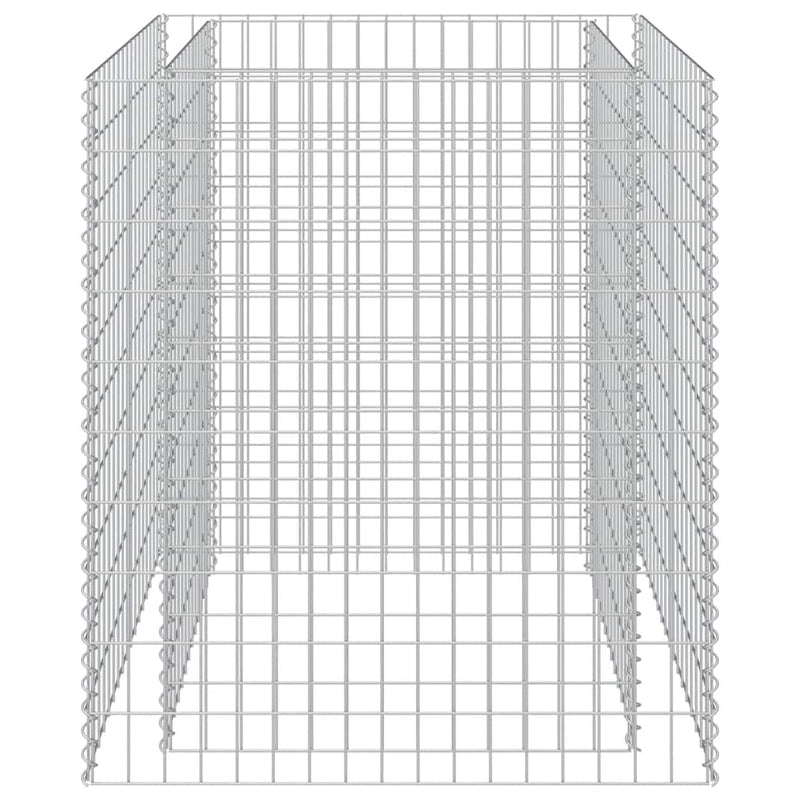 vidaXL Gabbione Letto Rialzato in Acciaio Zincato 90x90x100 cm - Image 2 of 6