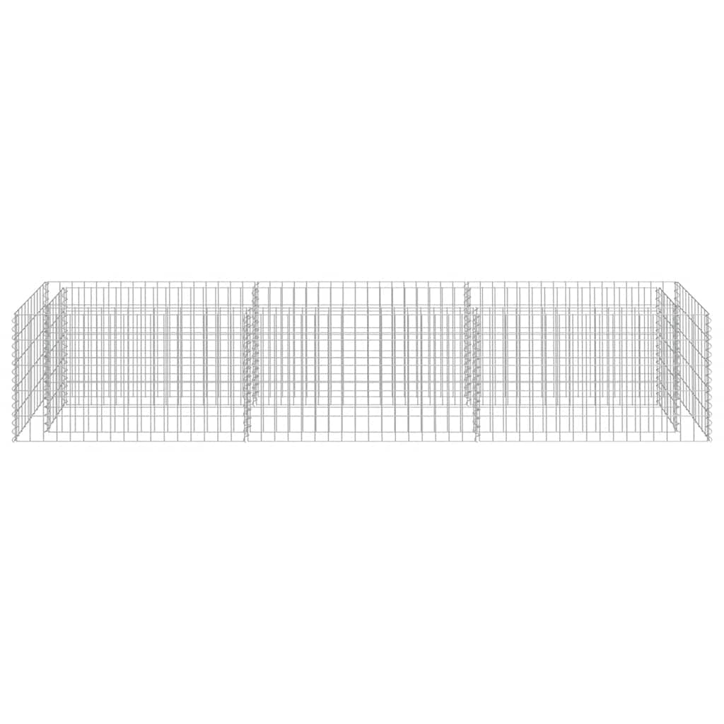 vidaXL Gabbione Letto Rialzato in Acciaio Zincato 360x50x50 cm - Image 23 of 40