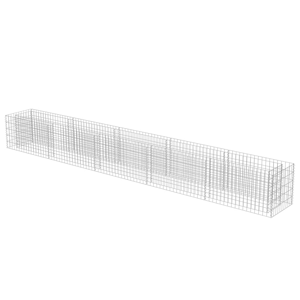 Gabbione Letto Rialzato in Acciaio Zincato 450×50×50 cm Argento - Image 7 of 32