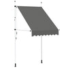 vidaXL Manual Retractable Awning, Steel, 150 cm, Anthracite - Image 9 of 41