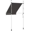 vidaXL Manual Retractable Awning, Steel, 150 cm, Anthracite - Image 19 of 41