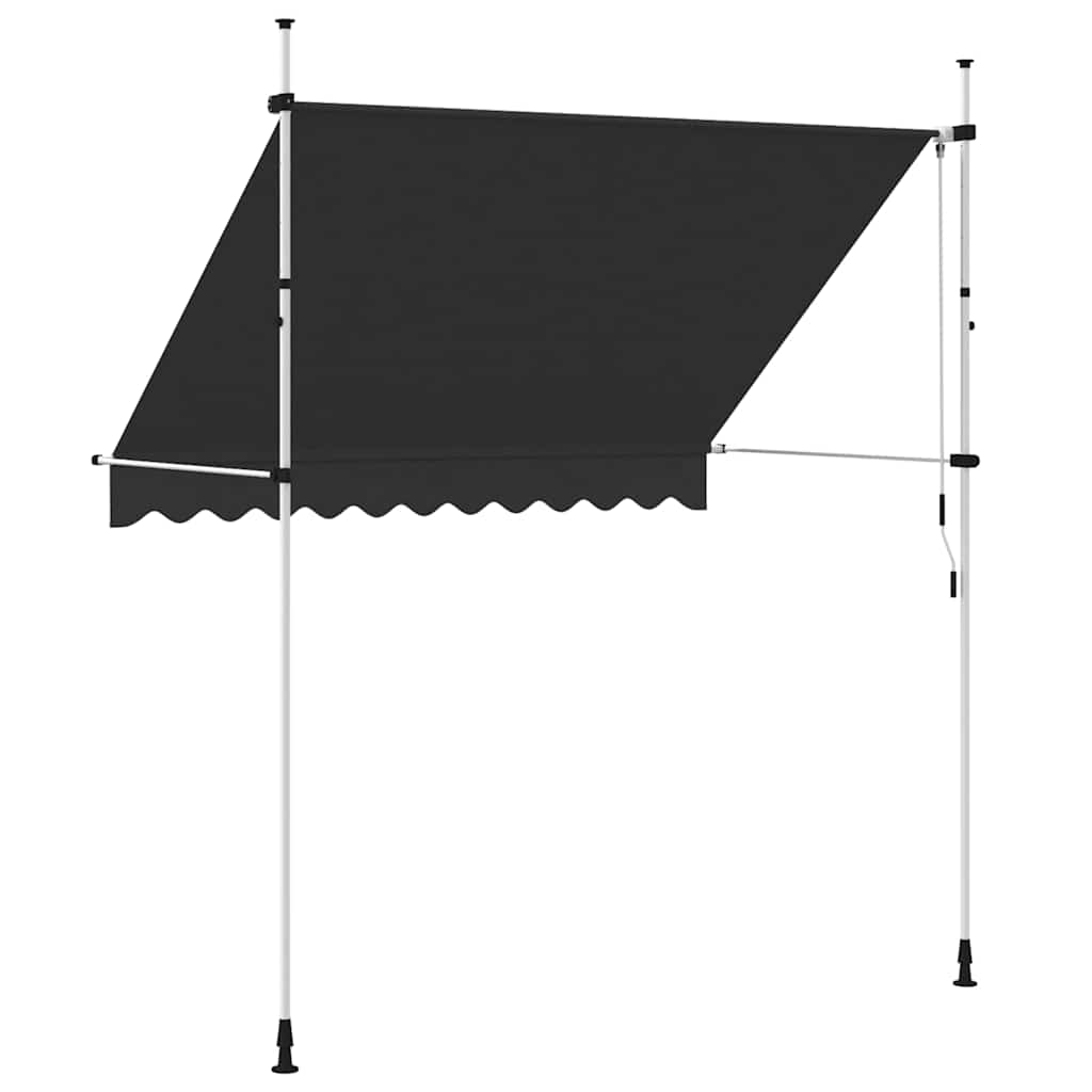 vidaXL Tenda da Sole Retrattile Manuale 250 cm Antracite - Image 17 of 33