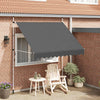 vidaXL Manual Retractable Awning, Steel, 150 cm, Anthracite - Image 2 of 41