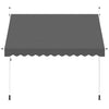 vidaXL Manual Retractable Awning with LED, Steel, 200 cm, Anthracite - Image 12 of 31