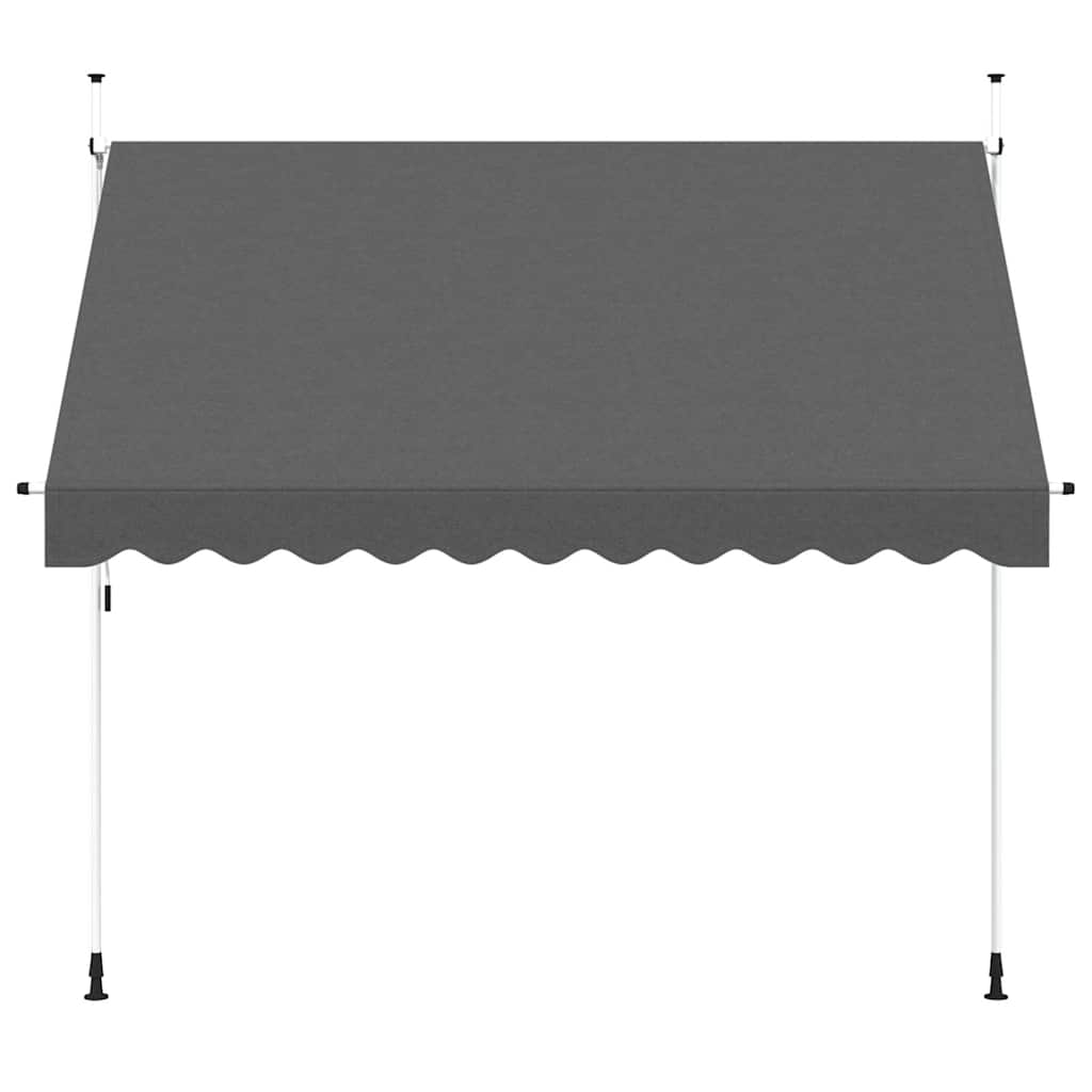 vidaXL Tenda da Sole Retrattile Manuale 250 cm Antracite - Image 13 of 33