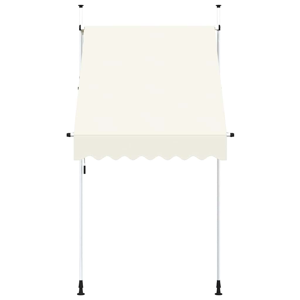 vidaXL Toldo Retráctil Manual Poliéster Acero 150 cm Crema - Image 13 of 33