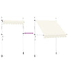 vidaXL Manual Retractable Awning with Steel Frame, 200 cm, Cream - Image 25 of 34