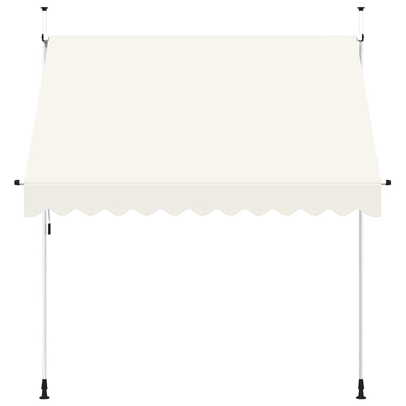 vidaXL Tenda da Sole Retrattile Manuale 250 cm Crema - Image 5 of 13