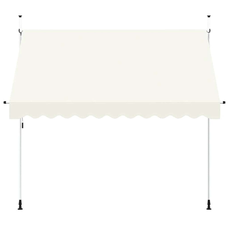 Tenda da Sole Retrattile Manuale 300 cm Crema con Telaio in Acciaio - Image 3 of 7