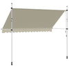 vidaXL Toldo Retráctil Manual Poliéster Acero 150 cm Crema - Image 20 of 33