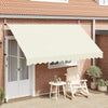 vidaXL Toldo Retráctil Manual 250 cm Poliéster PU y Acero, Crema - Image 3 of 21