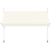 vidaXL Manual Retractable Awning with Steel Frame, 200 cm, Cream - Image 15 of 34