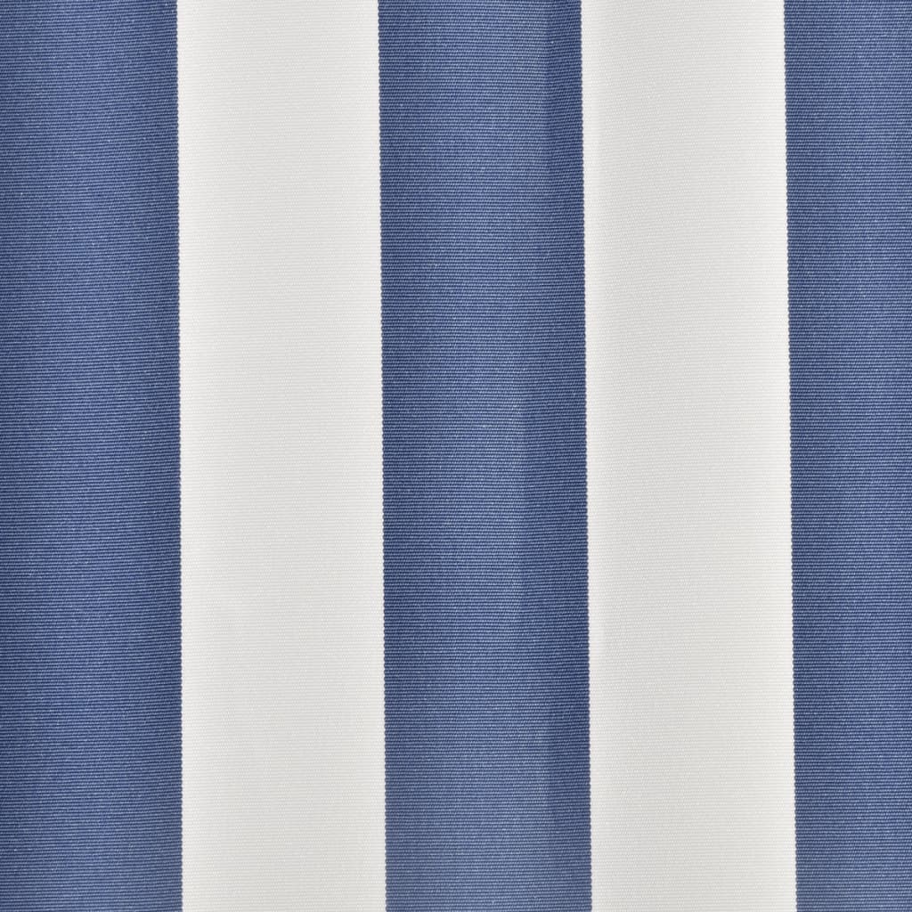 vidaXL Tendone Parasole in Tela Blu e Bianco 4,5x3 m - Image 2 of 3