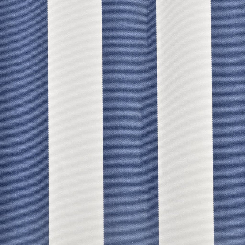 Tela di Ricambio per Tenda da Sole in Poliestere 4,5×3 m Blu e Bianco - Image 2 of 3